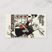 Alice White Rabbit Classic Wonderland Visitenkarte (Rückseite)