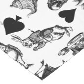 Alice White Rabbit Wonderland Cheshire Cat Kurzer Tischläufer (Ecke)