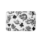Alice White Rabbit Wonderland Classic Badematte (Vorderseite)