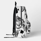 Alice White Rabbit Wonderland Classic Bedruckter Rucksack (Links)