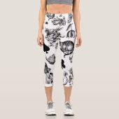 Alice White Rabbit Wonderland Classic Capri Leggings (Vorderseite)