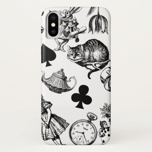 Alice White Rabbit Wonderland Classic Case-Mate iPhone Hülle (Rückseite)