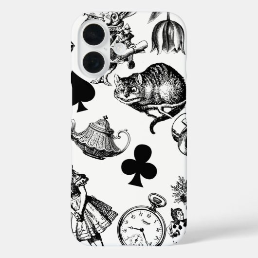 Alice White Rabbit Wonderland Classic Case-Mate iPhone Hülle (Rückseite)