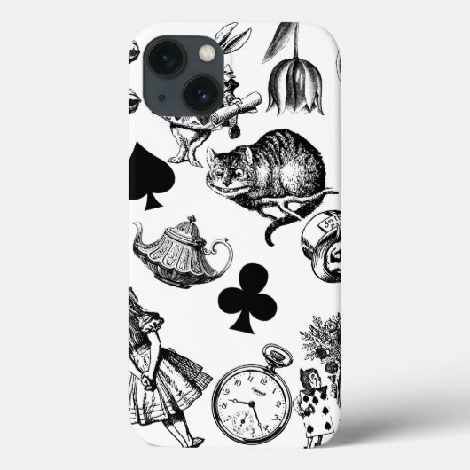 Alice White Rabbit Wonderland Classic Case-Mate iPhone Hülle (Rückseite)
