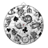 Alice White Rabbit Wonderland Classic Dartscheibe (vorne)