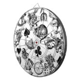 Alice White Rabbit Wonderland Classic Dartscheibe (Vorderseite rechts)