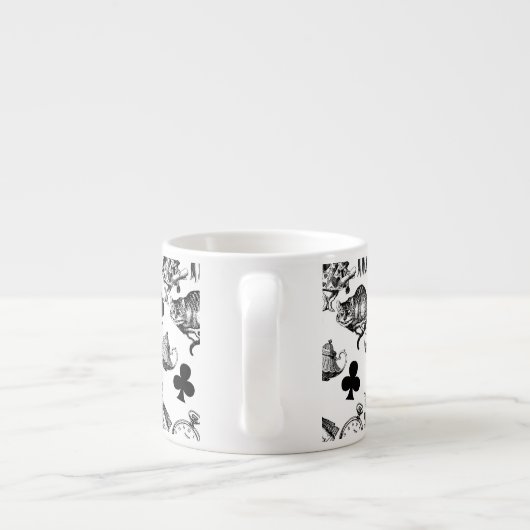 Alice White Rabbit Wonderland Classic Espressotasse (Rückseite)