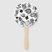 Alice White Rabbit Wonderland Classic Fächer (Vorderseite)