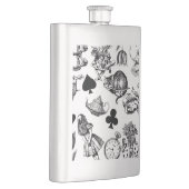 Alice White Rabbit Wonderland Classic Flachmann (Rechts)