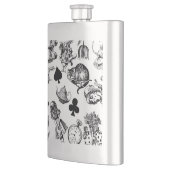 Alice White Rabbit Wonderland Classic Flachmann (Links)