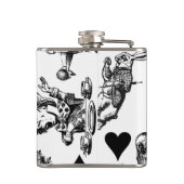 Alice White Rabbit Wonderland Classic Flachmann (Rückseite)