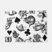 Alice White Rabbit Wonderland Classic Fußmatte (Vorderseite)