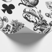 Alice White Rabbit Wonderland Classic Geschenkpapier (Ecke)