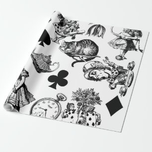Alice White Rabbit Wonderland Classic Geschenkpapier
