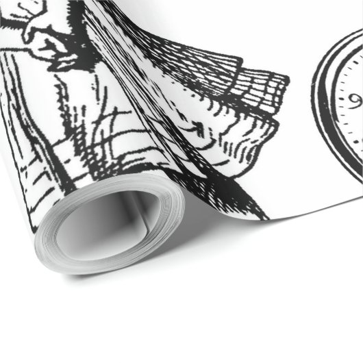 Alice White Rabbit Wonderland Classic Geschenkpapier (Rolleneckpunkt)