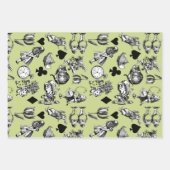 Alice White Rabbit Wonderland Classic Geschenkpapier Set (Vorderseite 2)