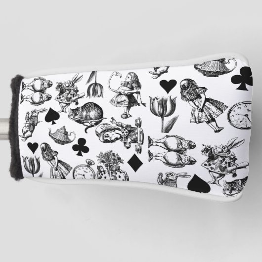 Alice White Rabbit Wonderland Classic Golf Headcover (Vorderseite)