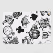 Alice White Rabbit Wonderland Classic Golfhandtuch (Horizontal)