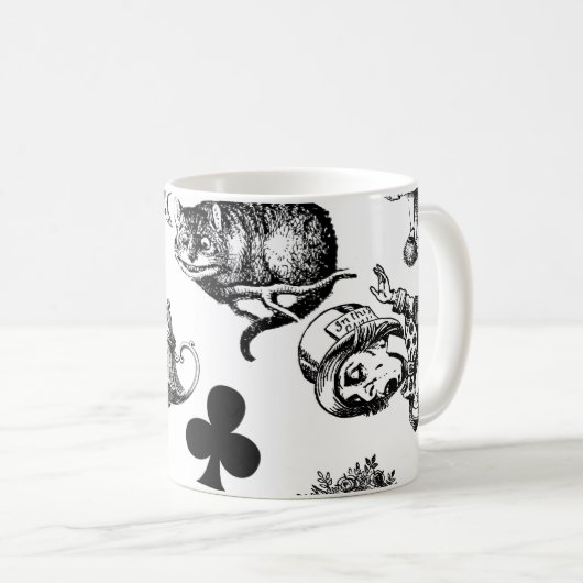 Alice White Rabbit Wonderland Classic Kaffeetasse (VorderseiteRechts)