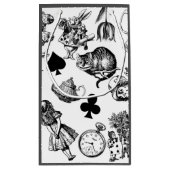 Alice White Rabbit Wonderland Classic Kleine Geschenktüte (Rückseite)