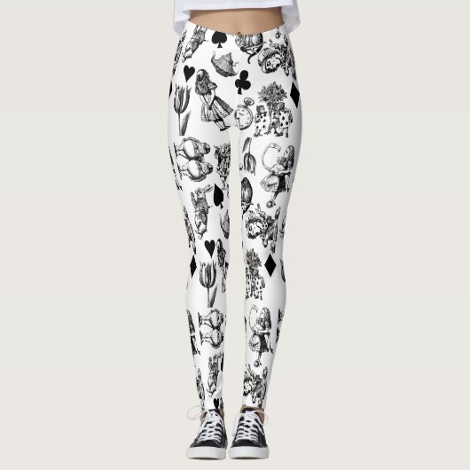 Alice White Rabbit Wonderland Classic Leggings (Vorderseite)