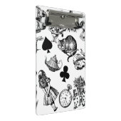 Alice White Rabbit Wonderland Classic Mini Klemmbrett (Schrägansicht)