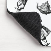Alice White Rabbit Wonderland Classic Mousepad (Ecke)