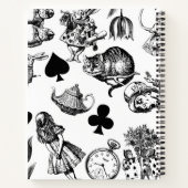 Alice White Rabbit Wonderland Classic Notizblock (Rückseite)