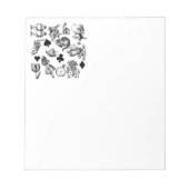 Alice White Rabbit Wonderland Classic Notizblock (Vorderseite)