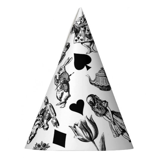 Alice White Rabbit Wonderland Classic Partyhütchen (Links)