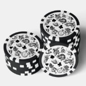 Alice White Rabbit Wonderland Classic Pokerchips (Stapel)