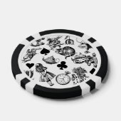 Alice White Rabbit Wonderland Classic Pokerchips (Einzeln)