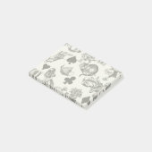 Alice White Rabbit Wonderland Classic Post-it Klebezettel (angewinkelt)