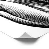 Alice White Rabbit Wonderland Classic Poster (Ecke)