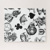 Alice White Rabbit Wonderland Classic Puzzle (Horizontal)