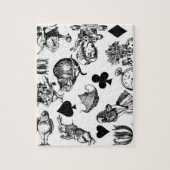 Alice White Rabbit Wonderland Classic Puzzle (Vertikal)