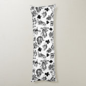 Alice White Rabbit Wonderland Classic Seitenschläferkissen (Rückseite (Vertikal))