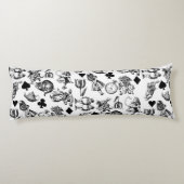 Alice White Rabbit Wonderland Classic Seitenschläferkissen (Rückseite)