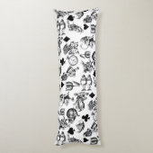 Alice White Rabbit Wonderland Classic Seitenschläferkissen (Rückseite (Vertikal))