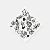 Alice White Rabbit Wonderland Classic Serviette (Ecke)