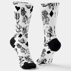 Alice White Rabbit Wonderland Classic Socken