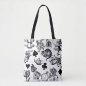 Alice White Rabbit Wonderland Classic Tasche (Vorderseite)