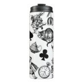 Alice White Rabbit Wonderland Classic Thermosbecher (Vorderseite)