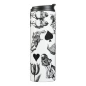 Alice White Rabbit Wonderland Classic Thermosbecher (Nach links gedreht)