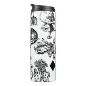 Alice White Rabbit Wonderland Classic Thermosbecher (Nach rechts gedreht)