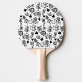 Alice White Rabbit Wonderland Classic Tischtennis Schläger (Vorderseite)