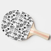 Alice White Rabbit Wonderland Classic Tischtennis Schläger (Seitenansicht)