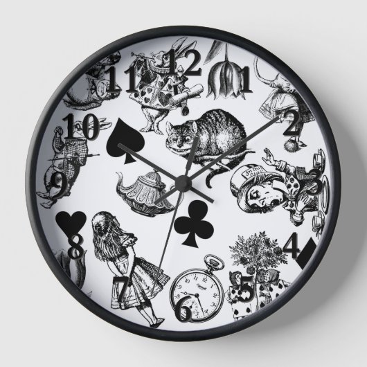 Alice White Rabbit Wonderland Classic Uhr (Vorderseite)