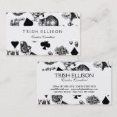 Alice White Rabbit Wonderland Classic Visitenkarte (Vorne/Hinten)