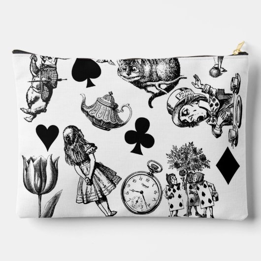 Alice White Rabbit Wonderland Classic Zubehörtasche (Rückseite)